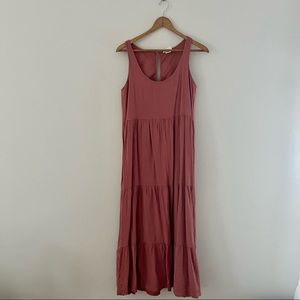 Nicole Miller Tiered Linen Dress